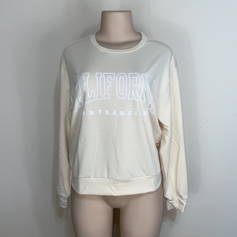 San Francisco California Crop Oversized Sweatshirt